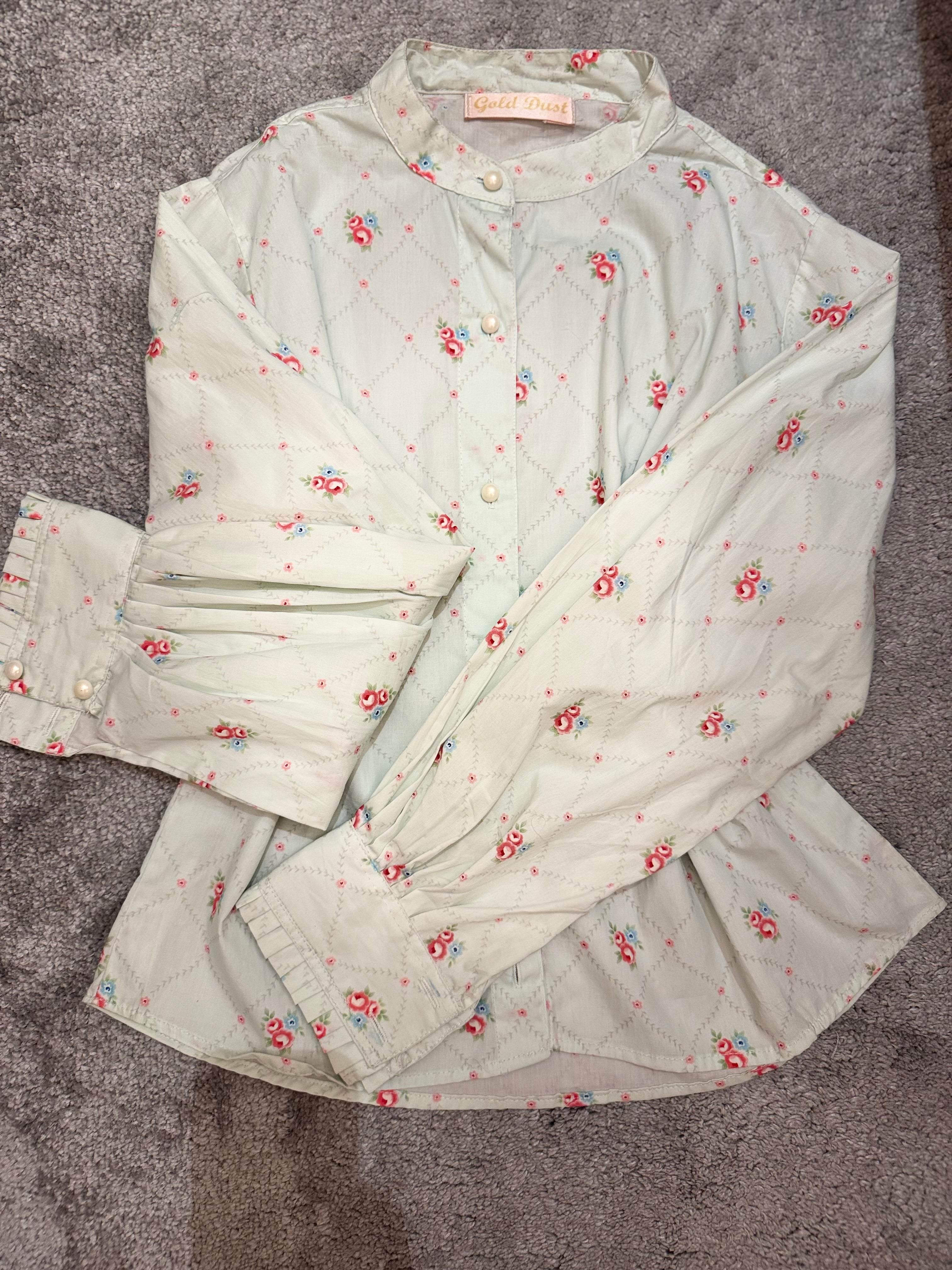 Size 36 Mint Bloom shirt