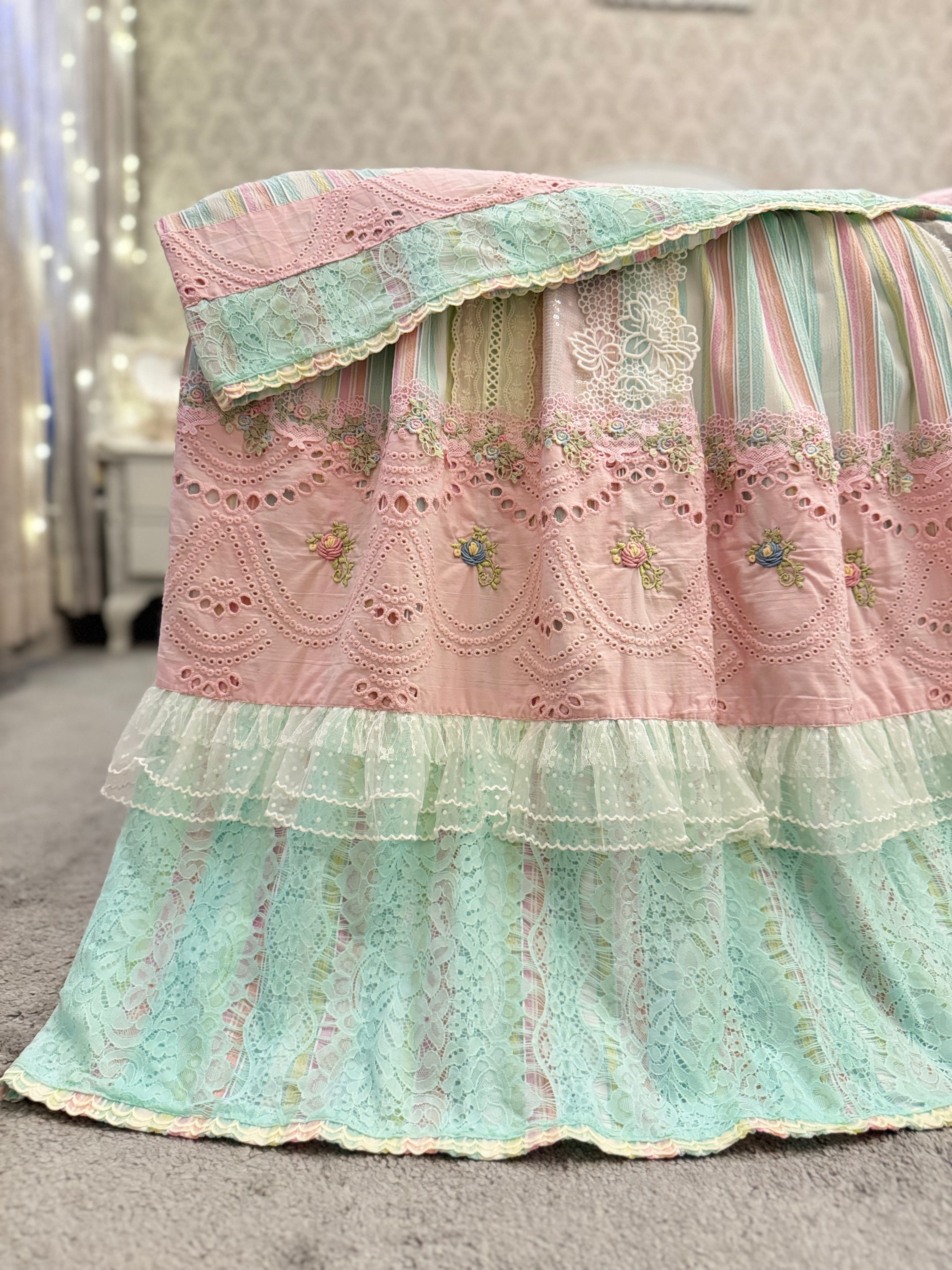 Blush candy stripes