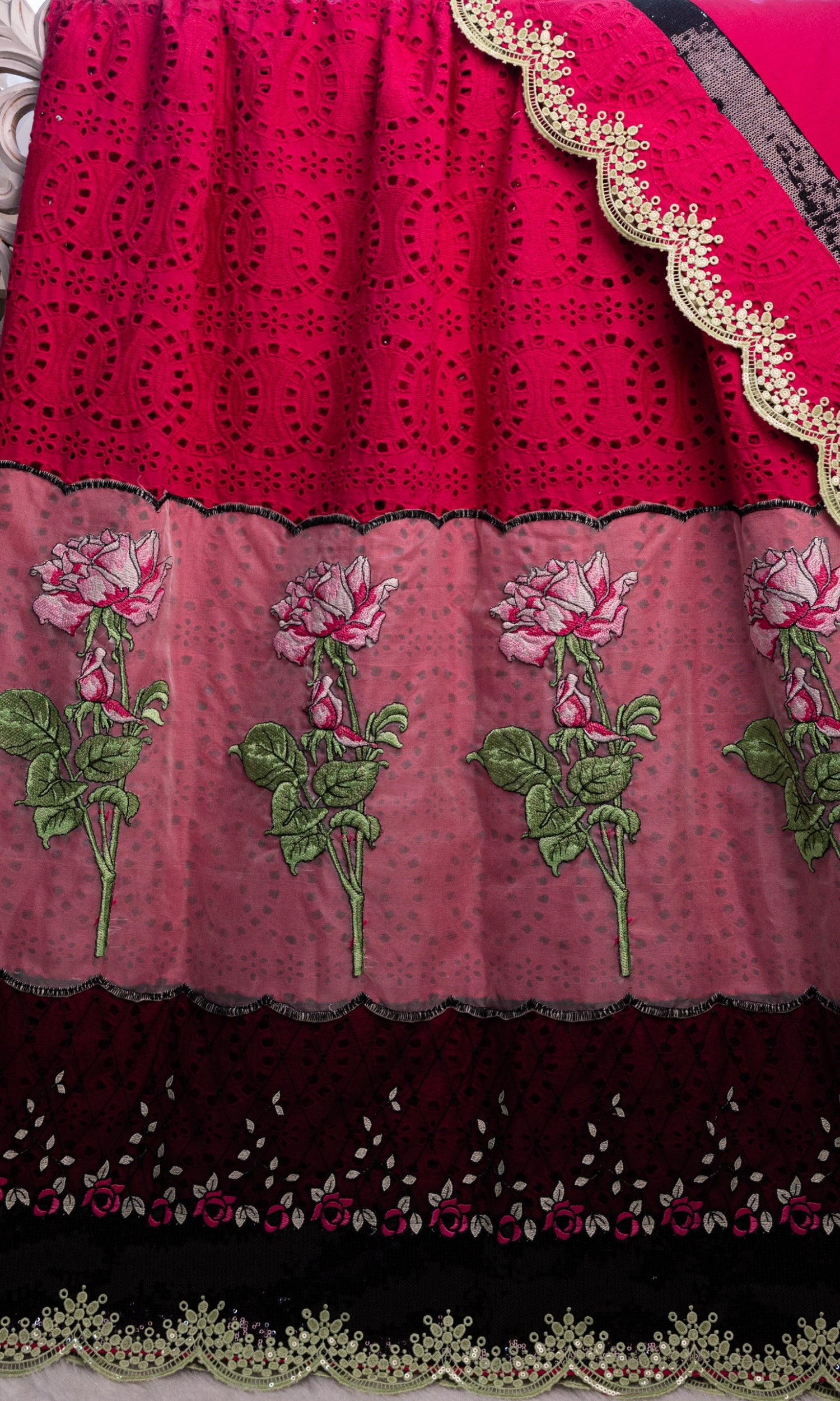 Royal Crimson Rose Couture Rida