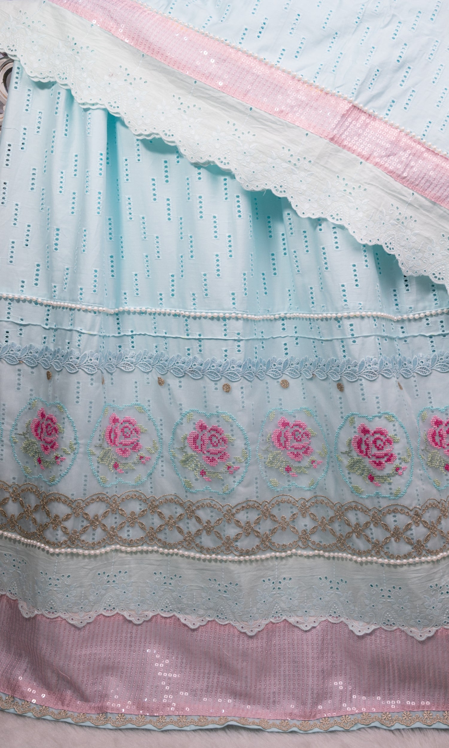 Sky Blue Rose Elegance Premium Rida