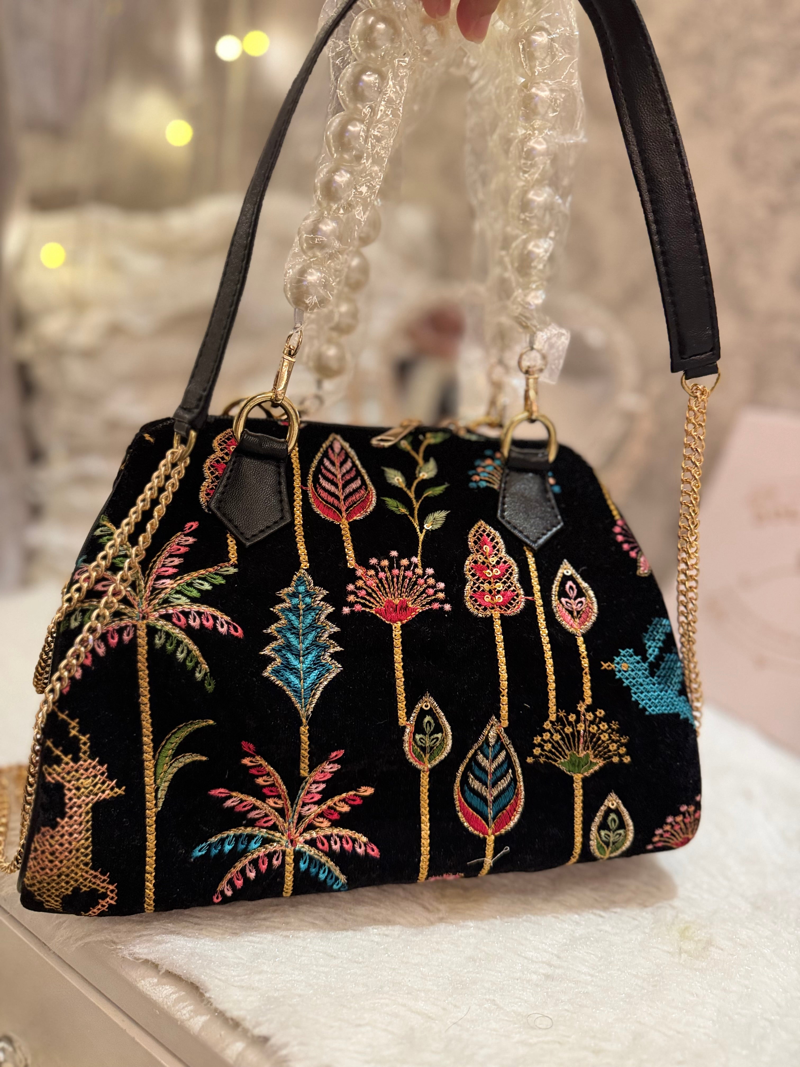 Velour Haveli duffle bag