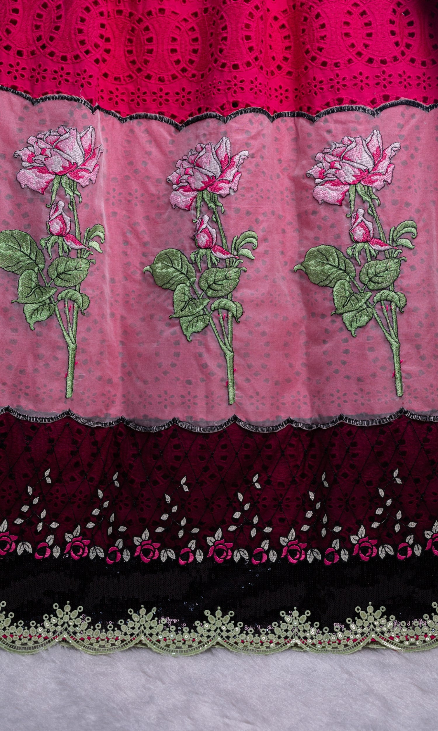 Royal Crimson Rose Couture Rida