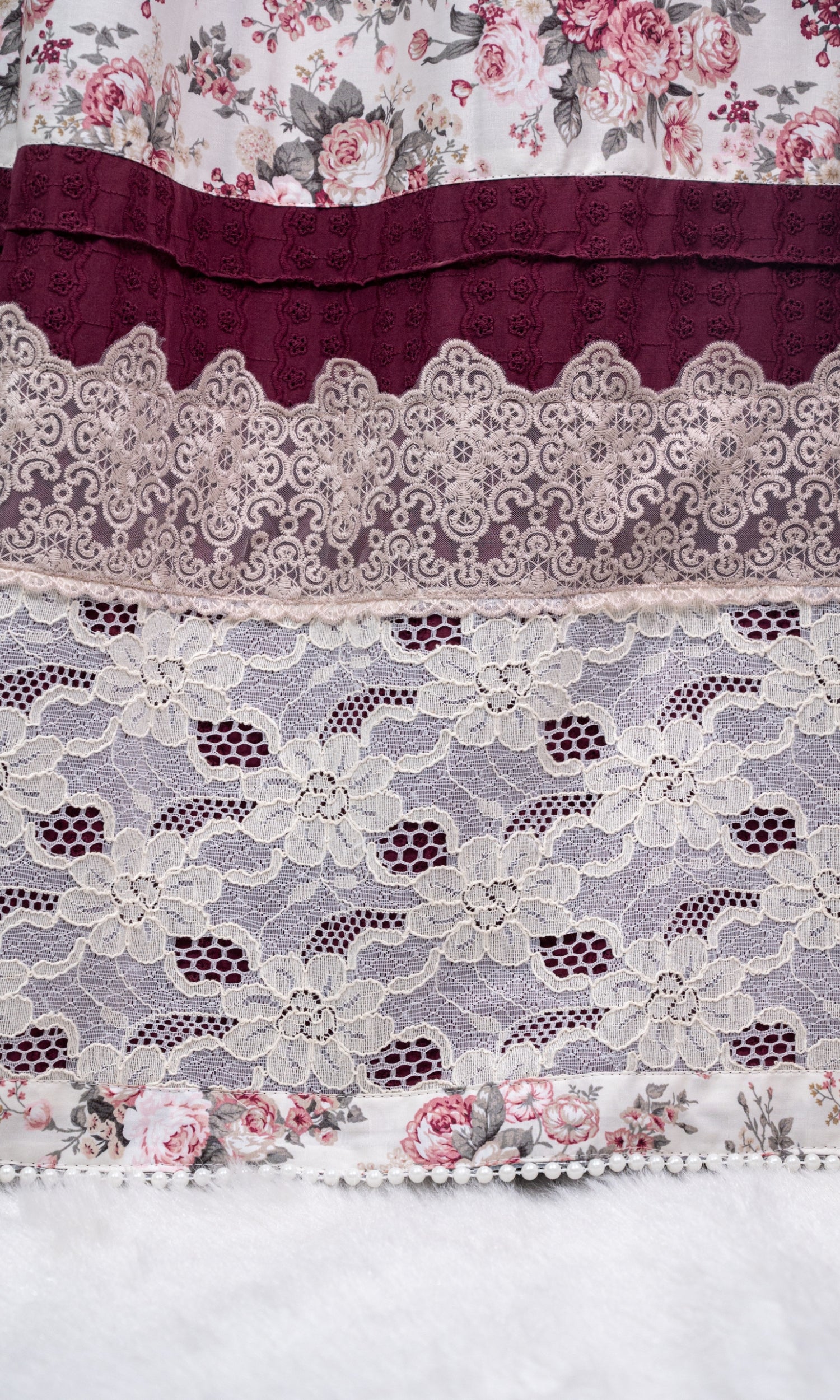 Royal Plum Floral Premium Rida