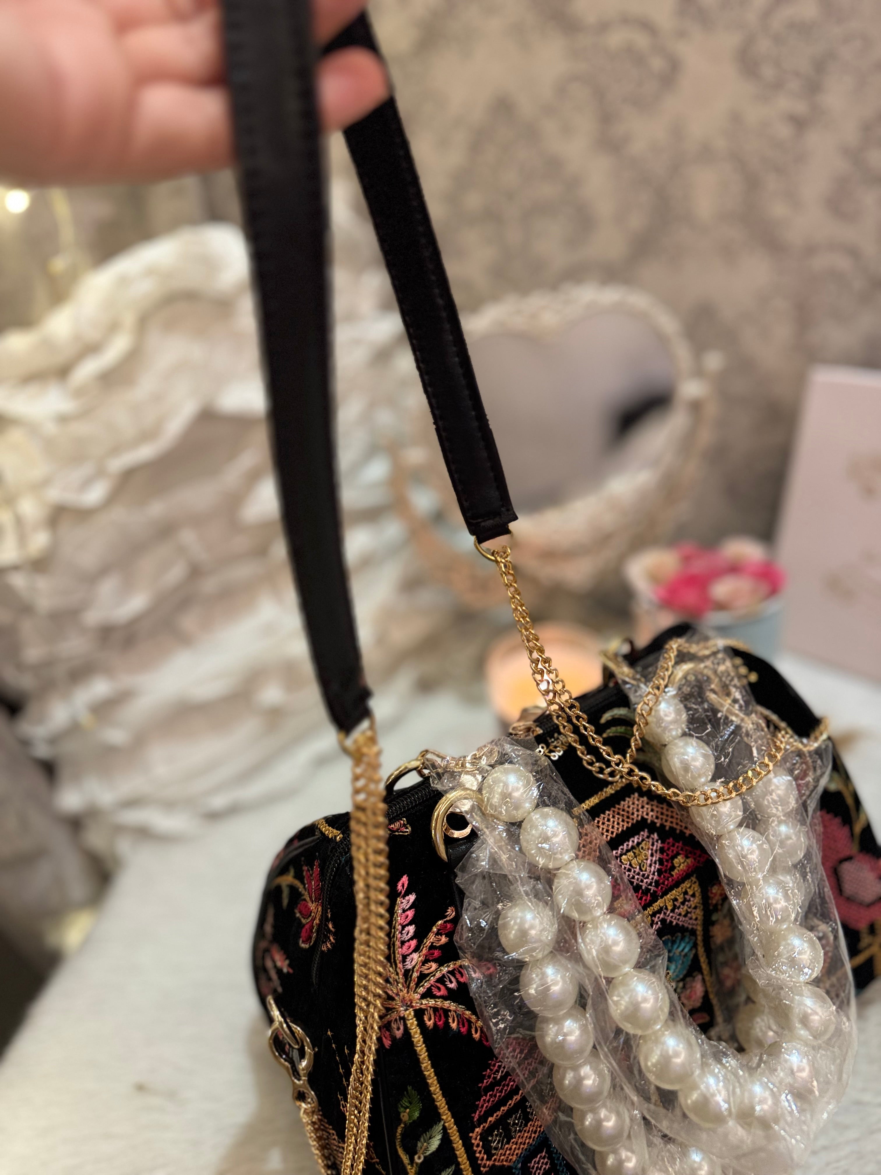 Velour Haveli duffle bag