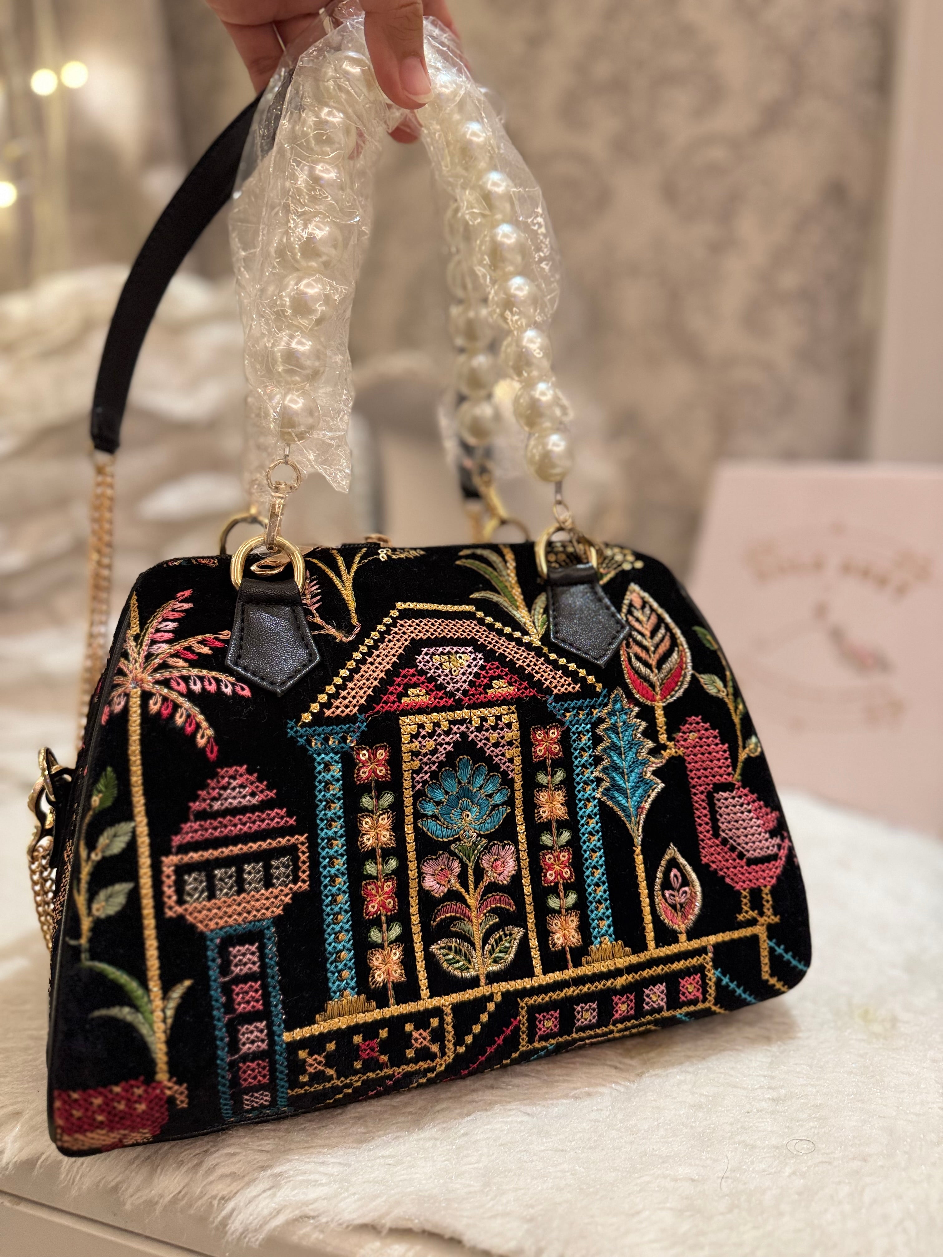 Velour Haveli duffle bag