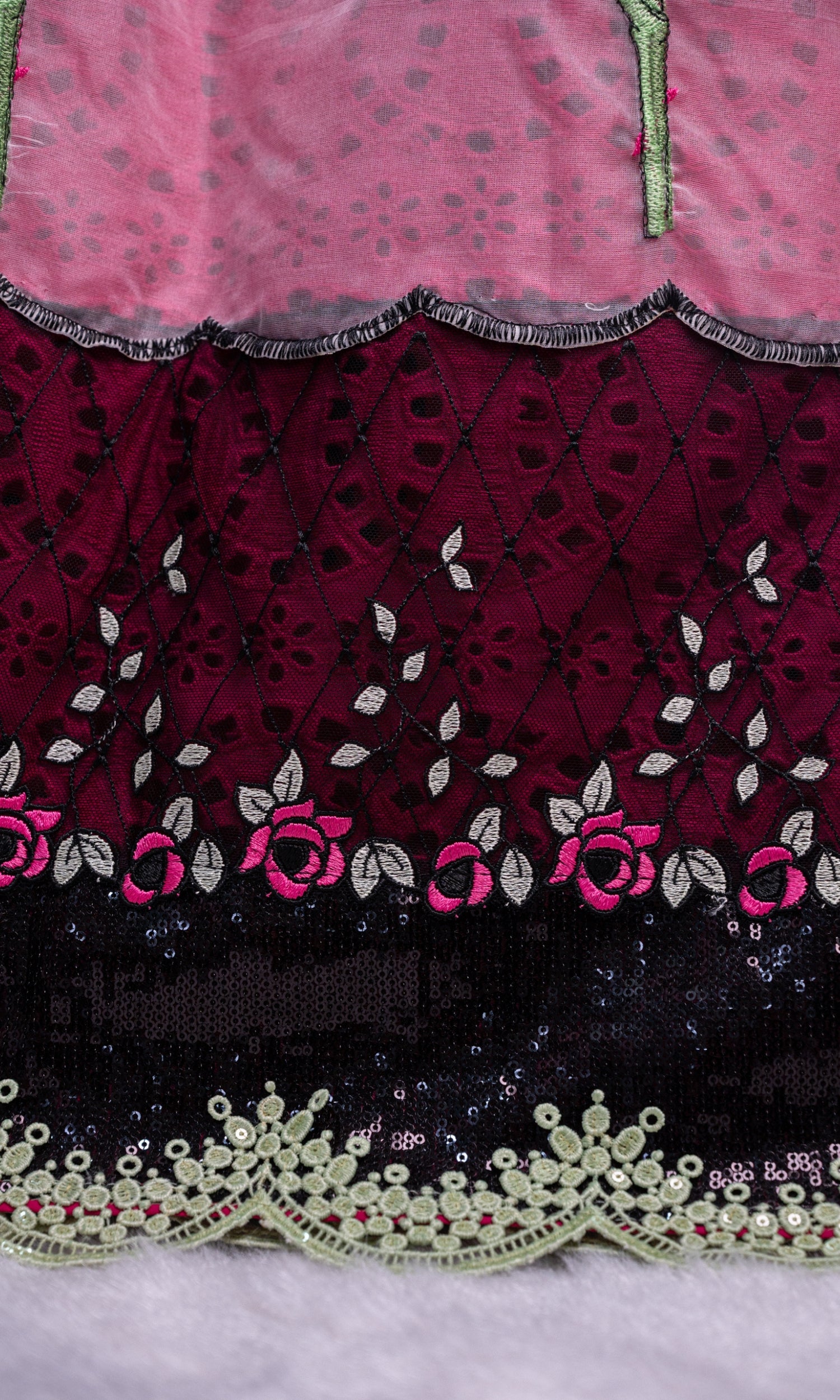 Royal Crimson Rose Couture Rida