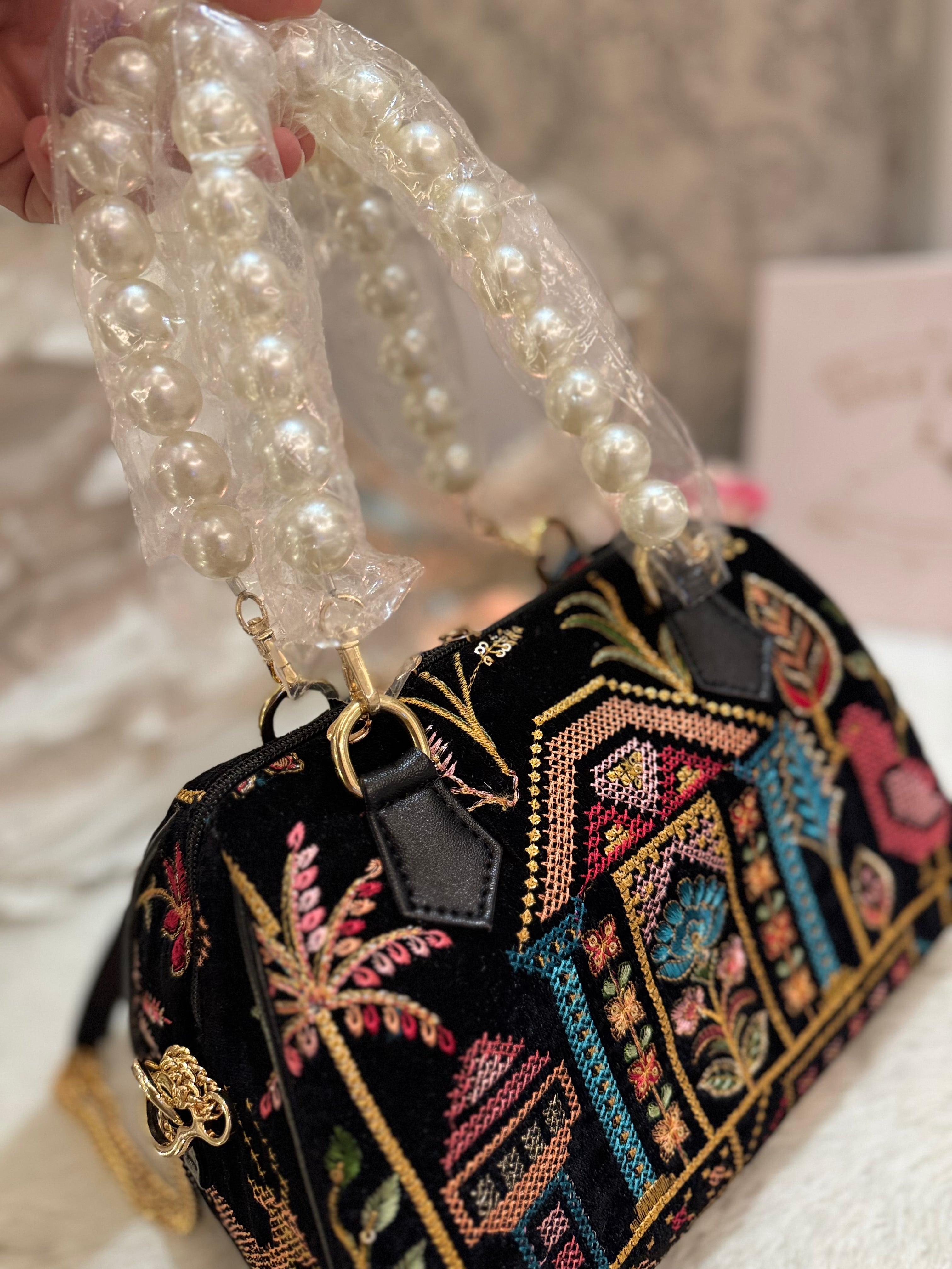 Velour Haveli duffle bag