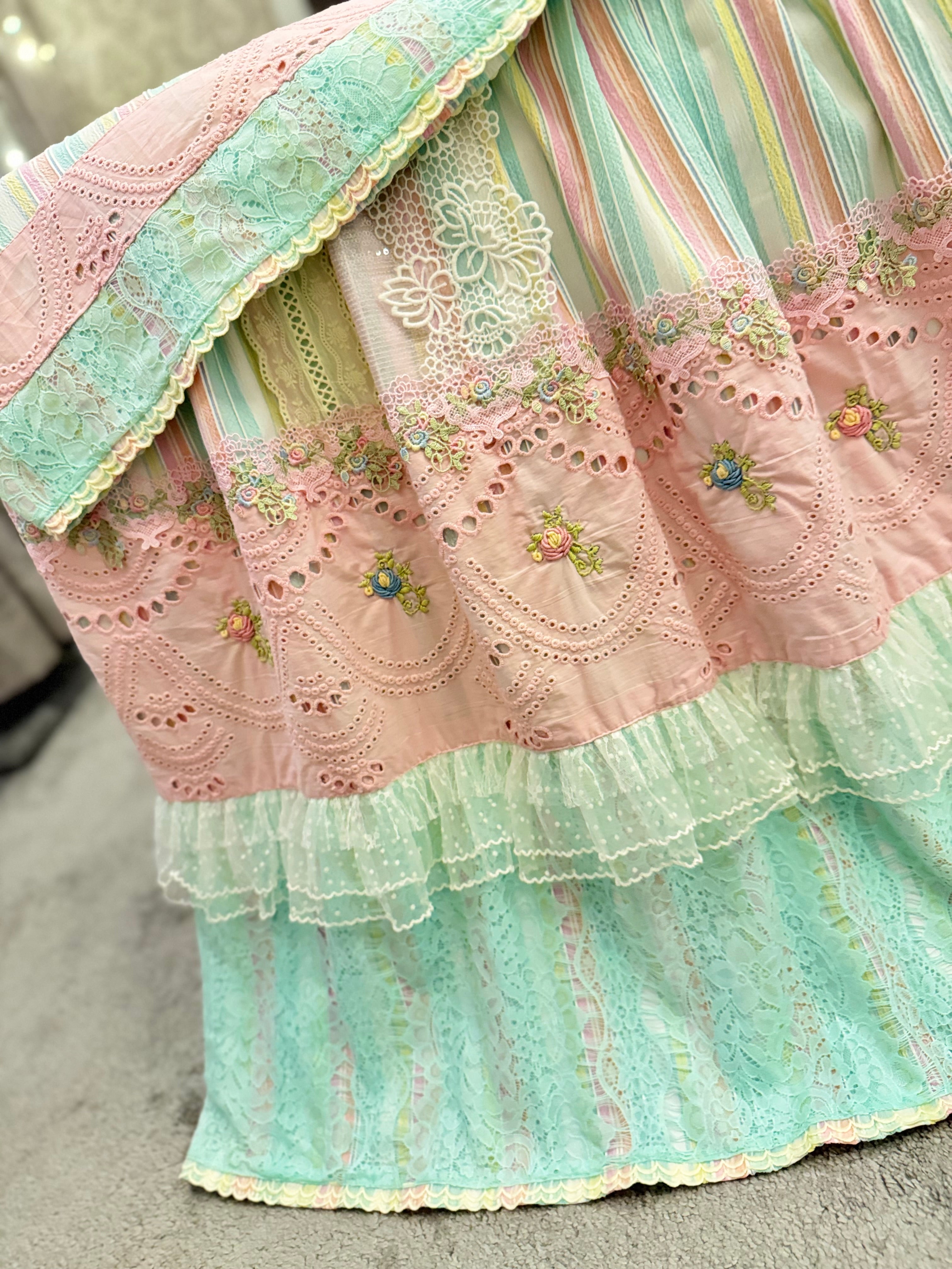 Blush candy stripes