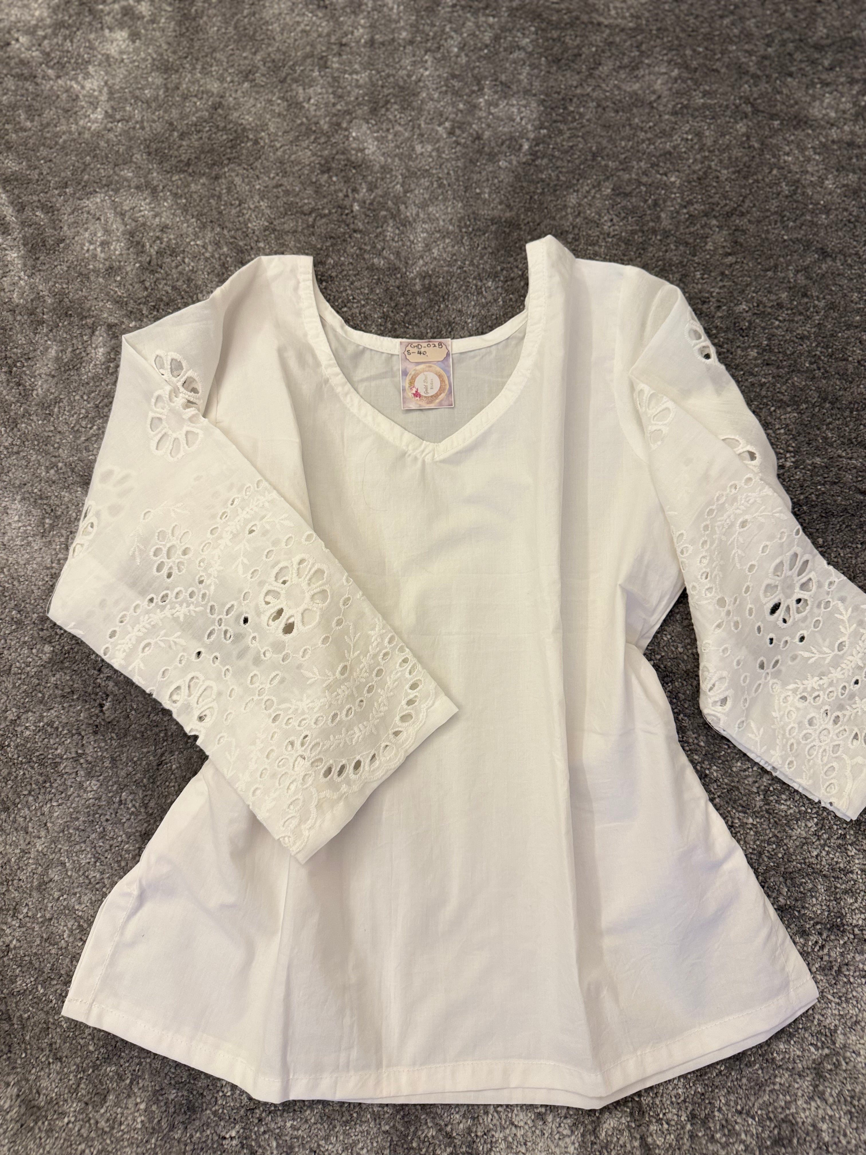 Cutwork top