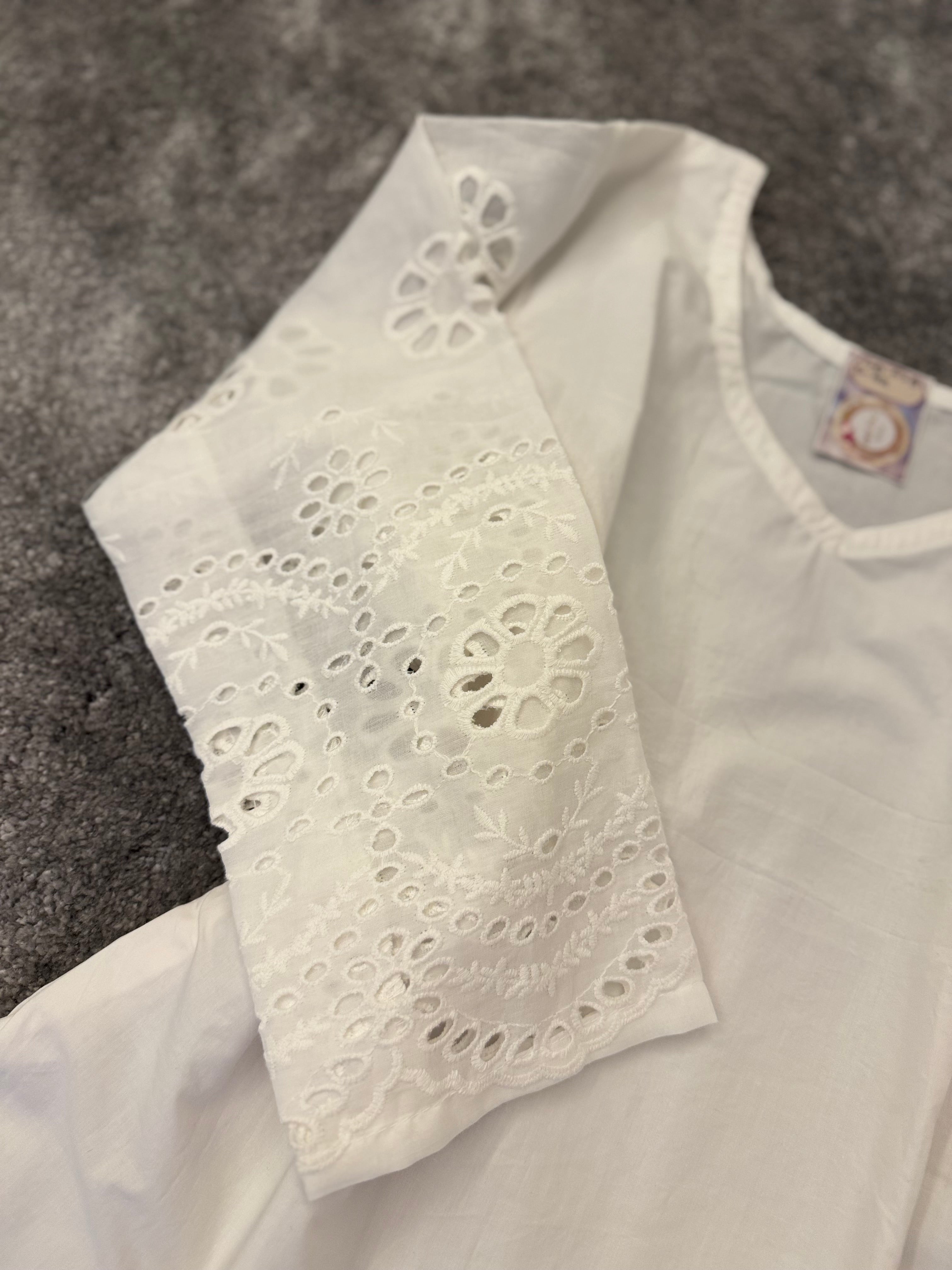 Cutwork top