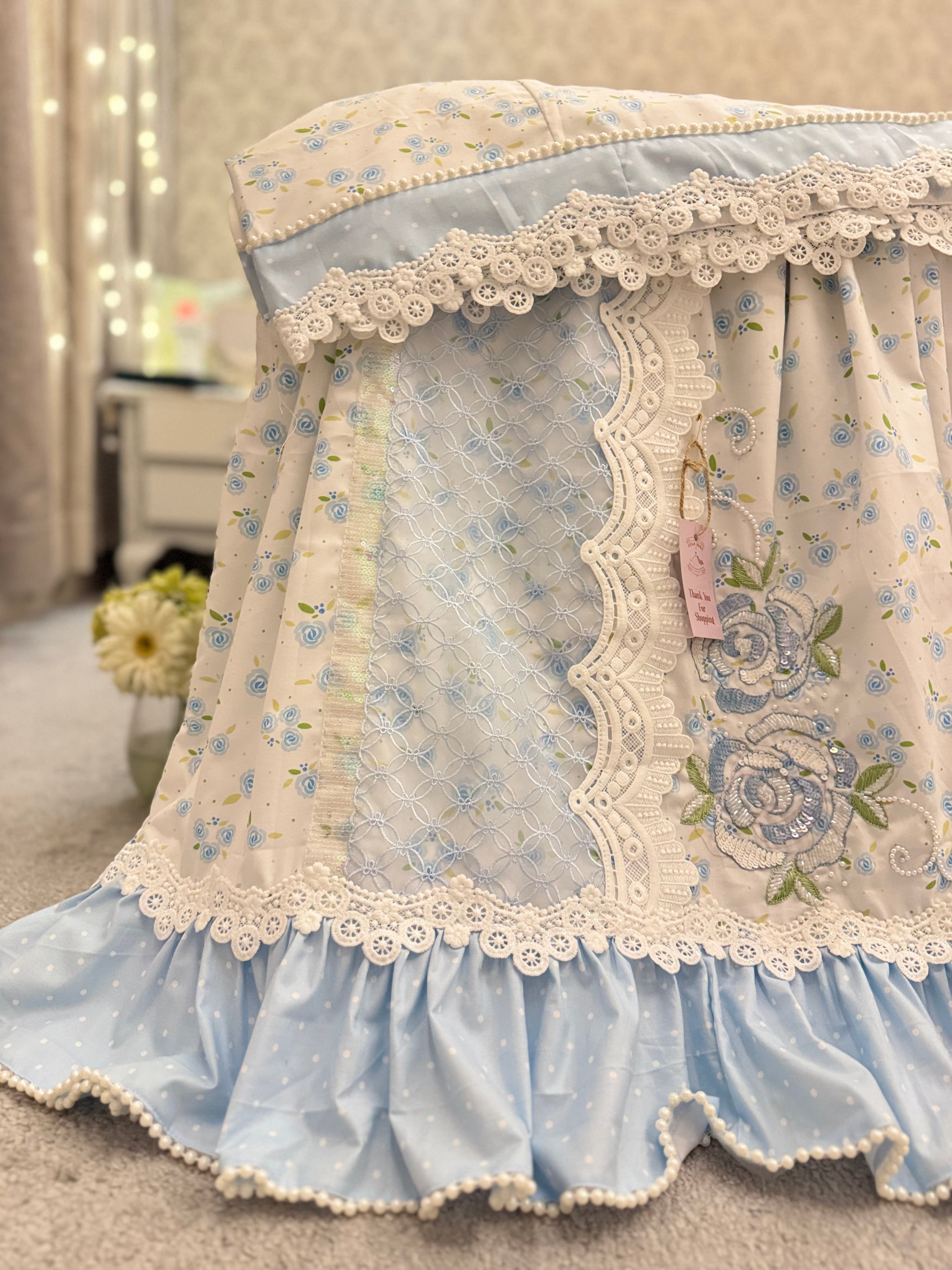 Aayat Vintage Blue Floral Rida