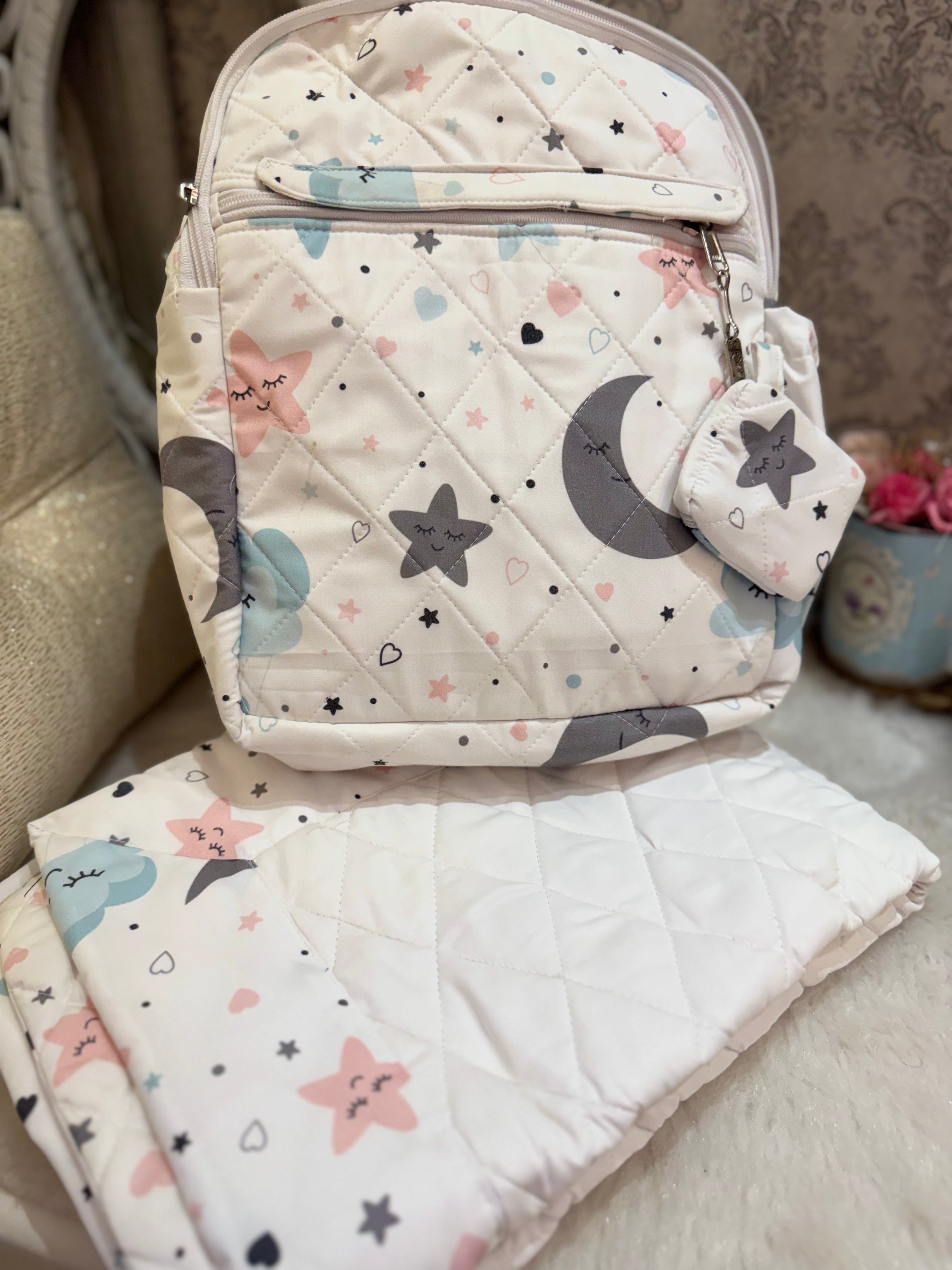 Starry backpack With quilted masalla