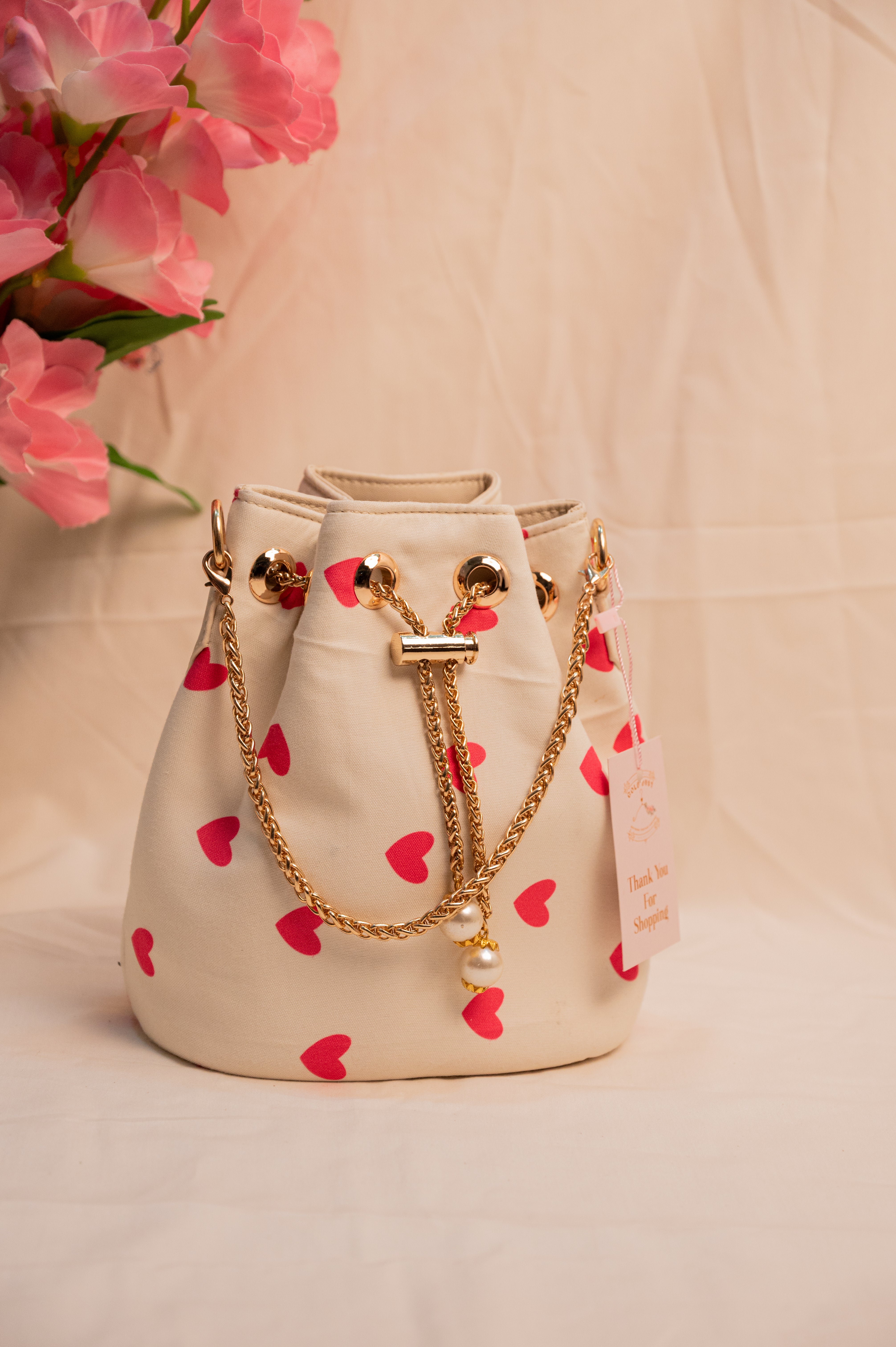 The Queen of Hearts Bucket Bag