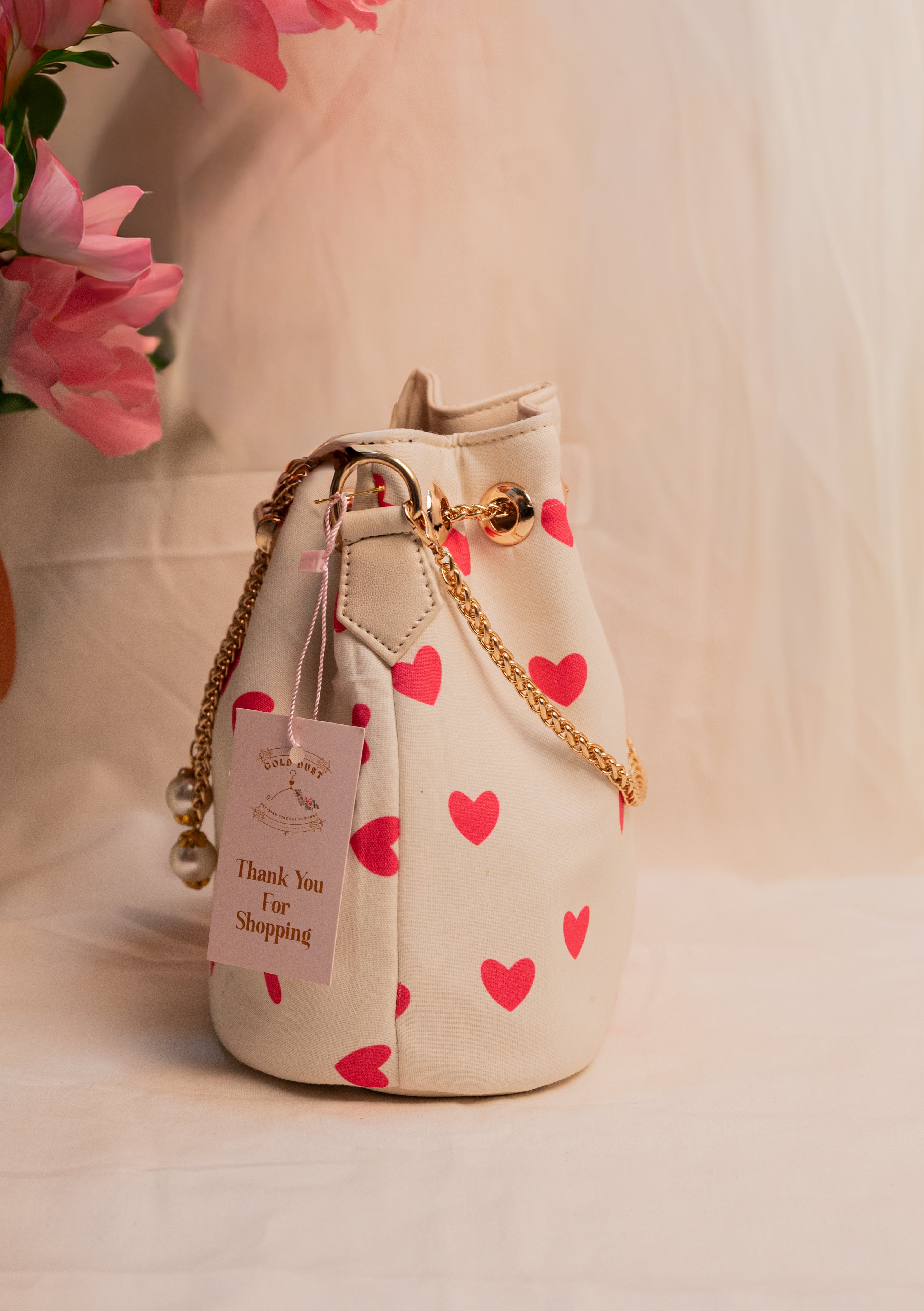 The Queen of Hearts Bucket Bag