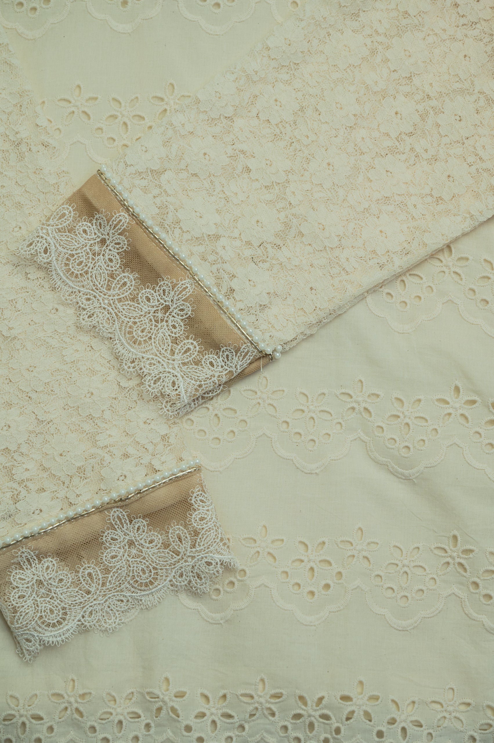 Ivory Eyelet Embroidered Cotton Top