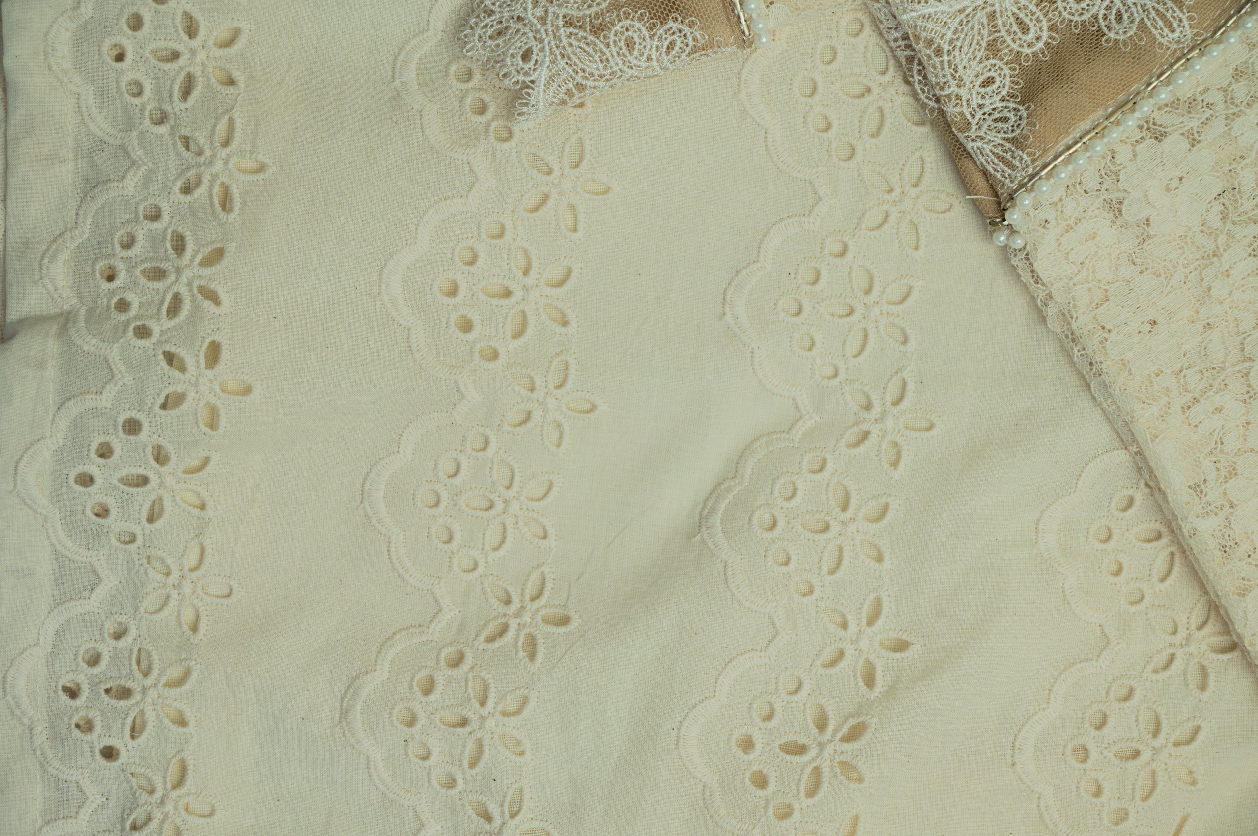 Ivory Eyelet Embroidered Cotton Top