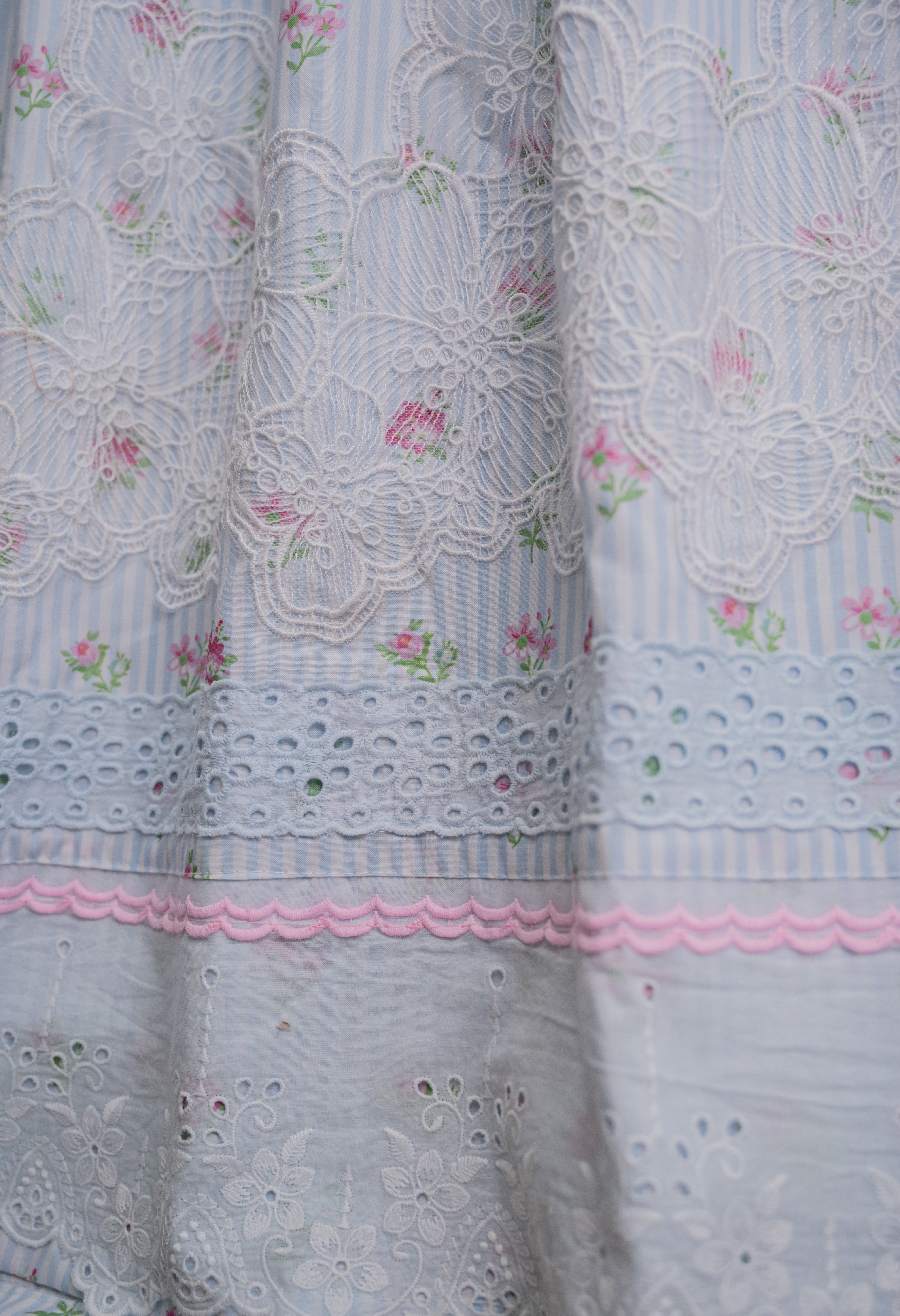 Vintage Stripe & Lace Rida