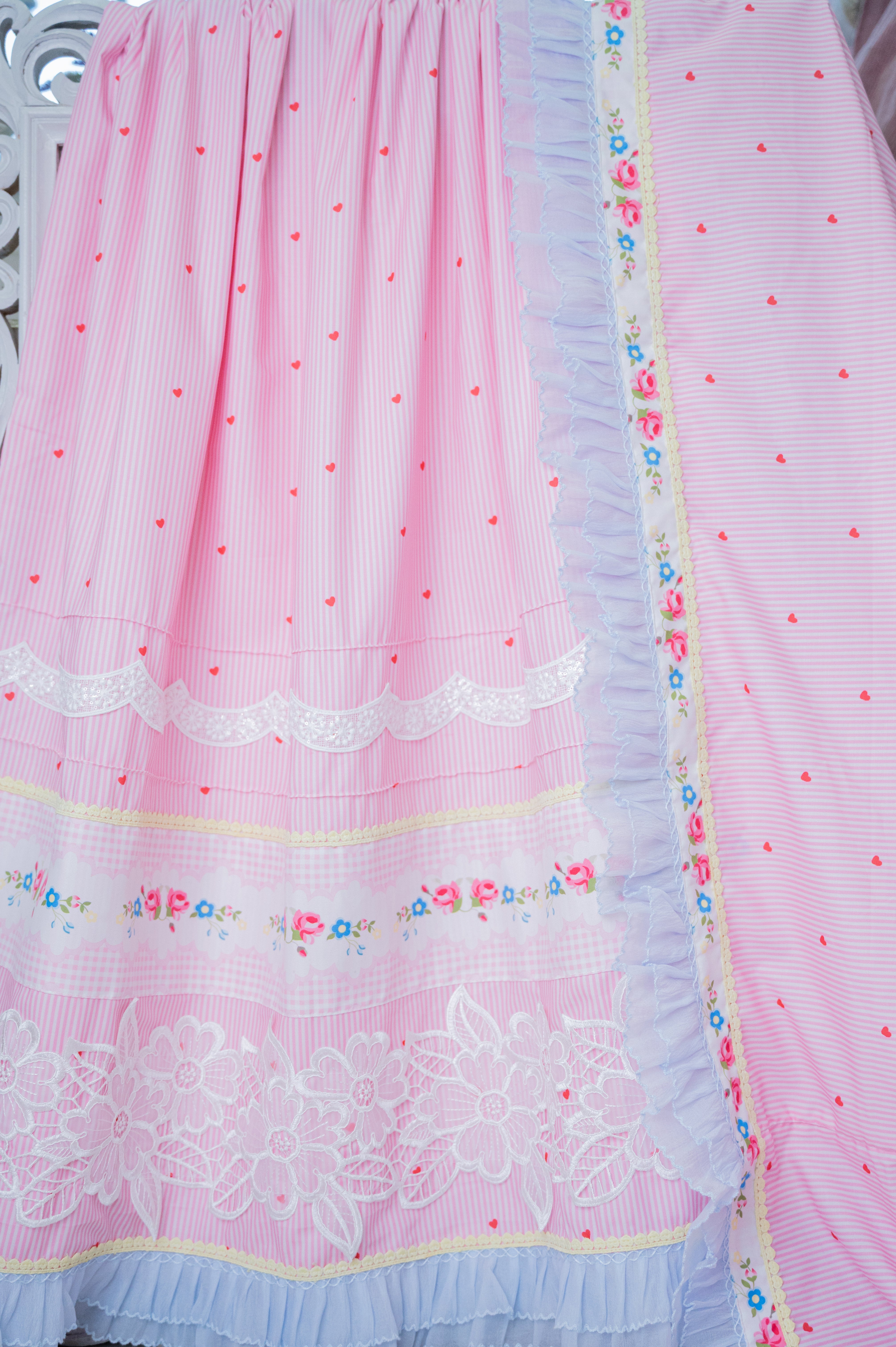 The Sweetheart Stripe & Ruffle Rida